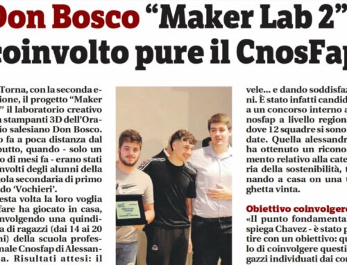 Don Bosco “Maker Lab 2”, coinvolto pure il CNOS-FAP – Il Piccolo di Alessandria